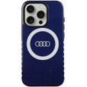 Kryt Audi IML Big Logo pro iPhone 15 Pro - modrá