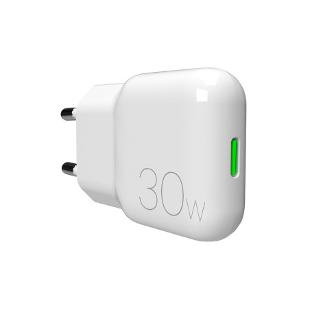 Nabíječka do sítě Puro SLIMPRO 30W GaN USB-C - bílá