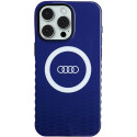 Kryt Audi BIG LOGO MagSafe pro iPhone 15 Pro Max - modrý