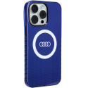 Kryt Audi BIG LOGO MagSafe pro iPhone 15 Pro Max - modrý