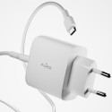 Nabíječka Puro Daily Prolite 45W USB-C USB-A Power Delivery s kabelem USB-C - bílá