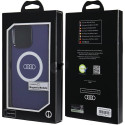 Kryt Audi BIG LOGO MagSafe pro iPhone 15 Pro Max - modrý