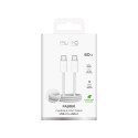 Kabel Puro Fabrik 4 240W opletený USB-C na USB-C 1 m - bílý