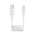 Puro 12W USB-A - Lightning Spiral Cable 1m - White