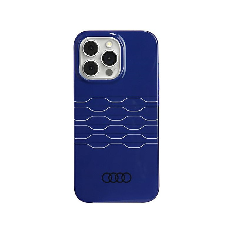 Kryt Audi IML MagSafe pro iPhone 13 Pro Max - modrý