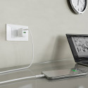 Puro PROLITE 25W USB-A / USB-C wall charger + USB-C - USB-C cable 1.2m - white