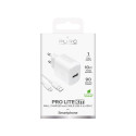 Puro PROLITE 10W USB-A wall charger + USB-A - USB-C cable 1.2m - white