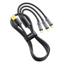 JOYROOM S-1T3015A5 Nabíjecí kabel 3v1 3,5A (Lightning, USB-C, MicroUSB), délka 1,2m, černý