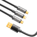 JOYROOM S-1T3015A5 Nabíjecí kabel 3v1 3,5A (Lightning, USB-C, MicroUSB), délka 1,2m, černý