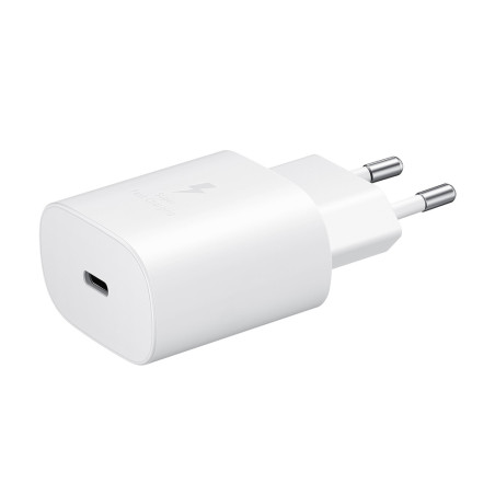 Nabíječka do sítě Samsung 25W EP-TA800EWE USB-C, náhradní balení - bílá