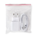 Nabíječka do sítě Samsung 25W EP-TA800EWE USB-C s kabelem Samsung EP-DA705BWE USB-C / USB-C, náhradní balení - bílá