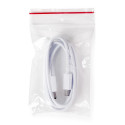 Kabel Samsung EP-DA705BWE USB-C na USB-C 3A 1 m (OOB Bulk - náhradní balení) - bílý