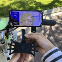 Silicone bicycle phone holder - black