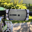 Silicone bicycle phone holder - black