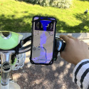 Silicone bicycle phone holder - black