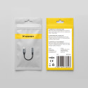 Adaptér Wozinsky WACM-01 USB-C na mini jack 3,5 mm - černý