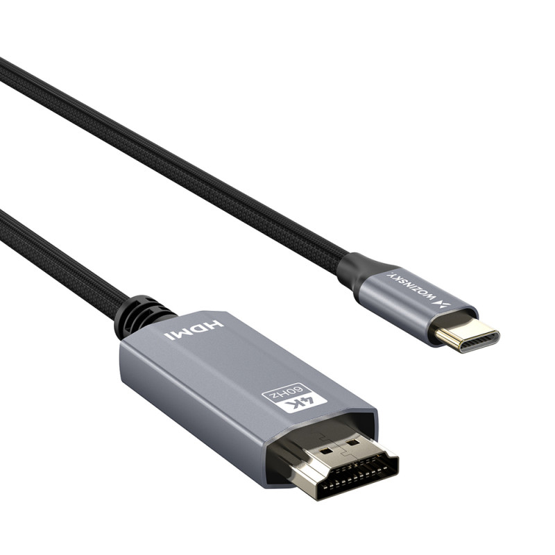 Kabel Wozinsky WCCH-01 USB-C na HDMI 4K 60Hz 1,8 m - černý