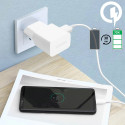 Samsung EP-TA200EWE USB-A 15W wall charger with EP-DR140AWE USB-A - USB-C cable (OOB Bulk - replacement packaging) - white