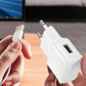 Nabíječka do sítě Samsung EP-TA200EWE USB-A 15W s kabelem EP-DR140AWE USB-A na USB-C (OOB Bulk - náhradní balení) - bílá