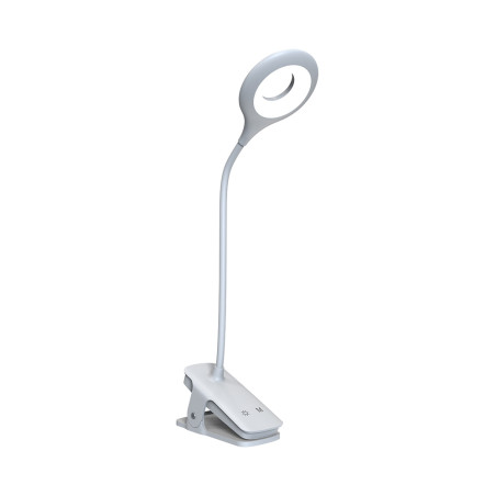 Lampička Mini Wozinsky bezdrátová LED na čtení s klipem + kabel USB-C - bílá