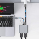 Adaptér Tech-Protect HB08 4v1 USB-C + USB2.0 + 2x HDMI 4K 60HZ - šedý