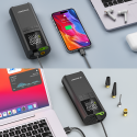 Kompresor Wozinsky WPEP-8000, elektrická pumpa, powerbanka 8000mAh, svítilna - černý
