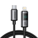 Kabel Joyroom S-A16 Pro Prism Series 30W USB-C na Lightning s displejem 1,2 m - černý