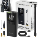 Wozinsky WPEP-8000 compressor, electric pump, 8000mAh power bank, flashlight - black