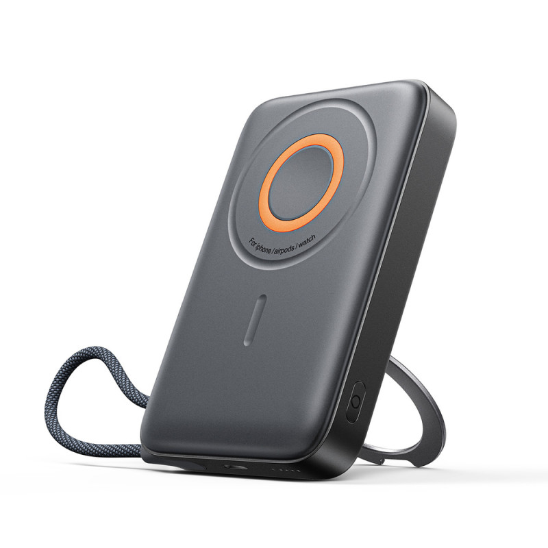 Joyroom JR-PBM02 Powerbank 22.5W 10000mAh 3in1 Magnetic Inductive Compatible with MagSafe with Built-in Cable - Black