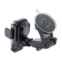 Acefast D53 Car Mount with Wireless Charger for Dashboard with Automatic Clamp - Black