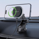 Acefast D42 Magnetic Dashboard Mount with Wireless Charger, MagSafe Compatible - Black