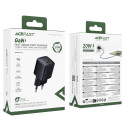 Acefast A117 GaN PD 20W USB-C Wall Charger - Black