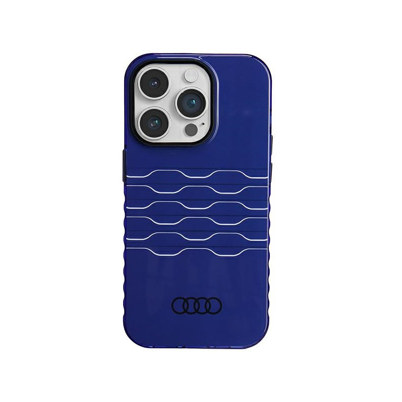 Kryt Audi IML MagSafe pro iPhone 14 Pro - modrá