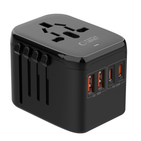 Adaptér Tech-Protect TA200 EU / UK / US / AU - černý