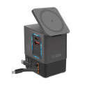 SBS Power Dock 6-in-1 with MagSafe, Stand, and USB-C Cables 65W – Black