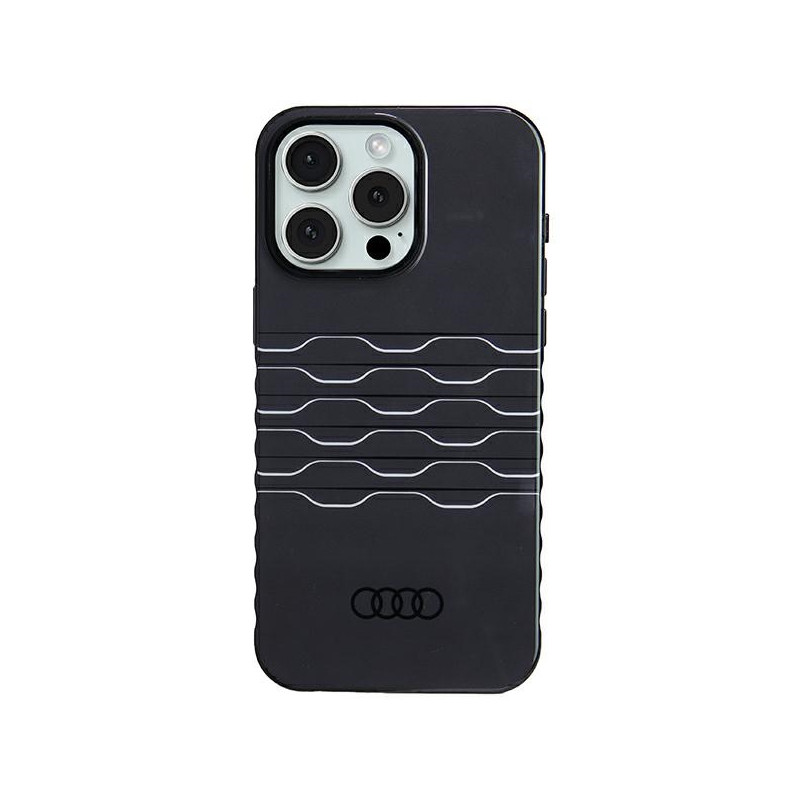 Kryt Audi IML MagSafe pro iPhone 15 Pro Max - černý