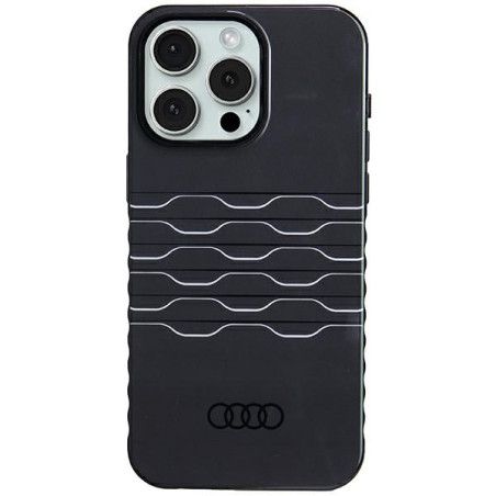 Kryt Audi IML MagSafe pro iPhone 15 Pro Max - černý