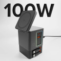 SBS Power Dock 6-in-1 with MagSafe, Stand, and USB-C Cables 65W – Black