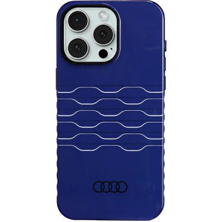 Kryt Audi pro iPhone 15 Pro Max - modrá