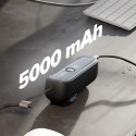 Powerbanka SBS Hybrid PD 20W 5000mAh s vestavěným kabelem a skládací vidlicí - černá