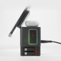 SBS Power Dock 6-in-1 with MagSafe, Stand, and USB-C Cables 65W – Black