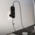 SBS Hybrid PD 20W 5000mAh Power Bank with Built-in Cable and Foldable Plug - Black