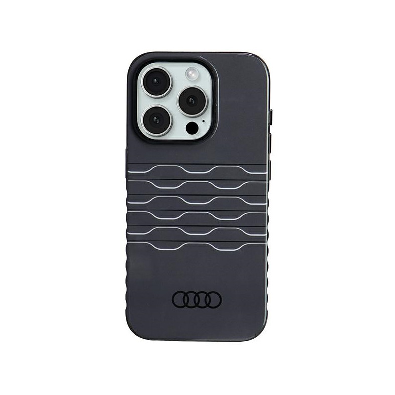 Kryt Audi IML MagSafe pro iPhone 15 Pro - black