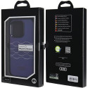 Kryt Audi pro iPhone 15 Pro - blue | MagSafe