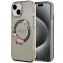 Kryt Guess IML Flowers MagSafe iPhone 15/14/13 - black