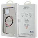 Kryt Guess IML Flowers MagSafe iPhone 15/14/13 - black