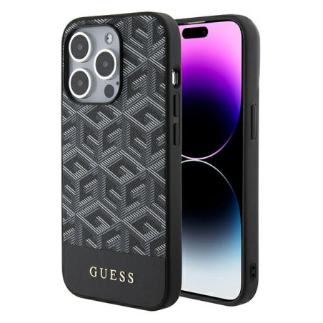 Kryt Guess GCube Stripes MagSafe iPhone 15 Pro Max - black