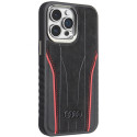 Pouzdro Audi s MagSafe pro iPhone 14 Pro černá/červená