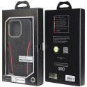 Pouzdro Audi s MagSafe pro iPhone 14 Pro černá/červená