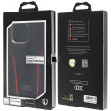 Pouzdro Audi s MagSafe pro iPhone 15 Pro Max – černá/červená